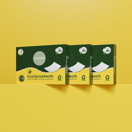 EcoOpvaskeark Citron – Effektiv opvask med plastfri emballage