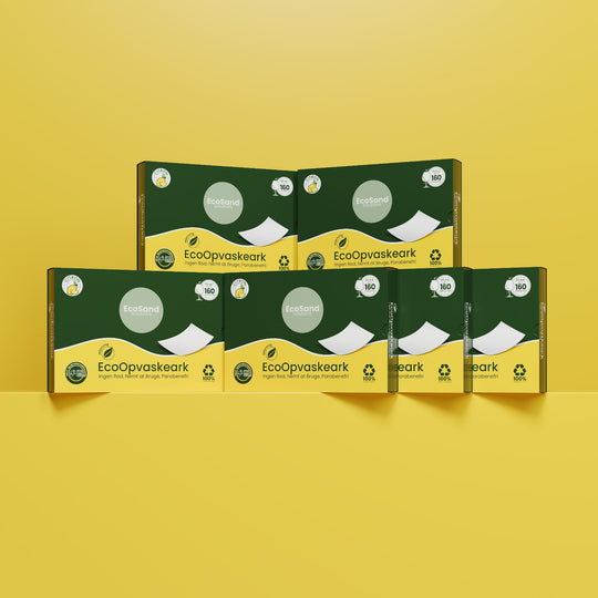 EcoOpvaskeark Citron – Effektiv opvask med plastfri emballage