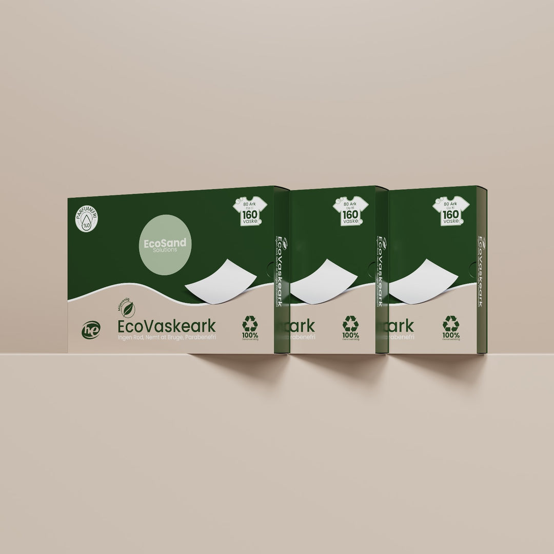EcoVaskeark – Effektiv tøjvask med plastfri emballage